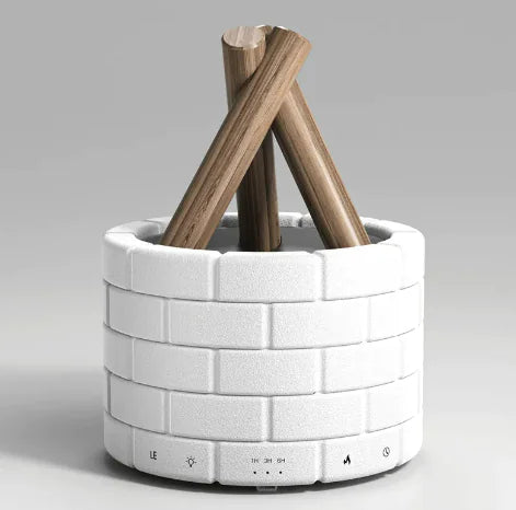Chimenea Mística – Humidificador con Efecto Llama y Aromaterapia