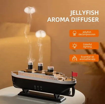 Titanic Royale – Humidificador de Lujo con Vapor y Luces LED