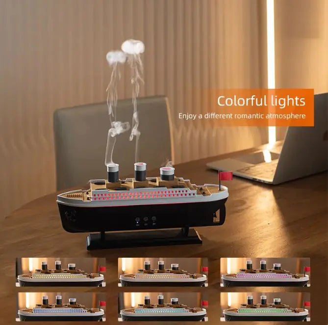 Titanic Royale – Humidificador de Lujo con Vapor y Luces LED